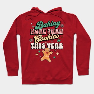 Baking more than Cookies This Year Pregnancy Reveal Xmas Hoodie